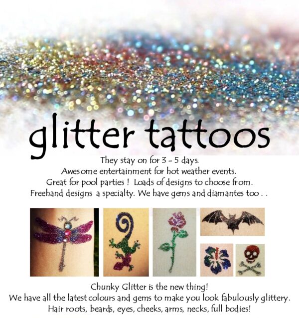 Glitter Tattoos Perth Australia Service